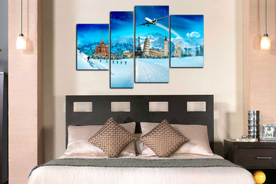 Модульная картина "Мировые столицы"