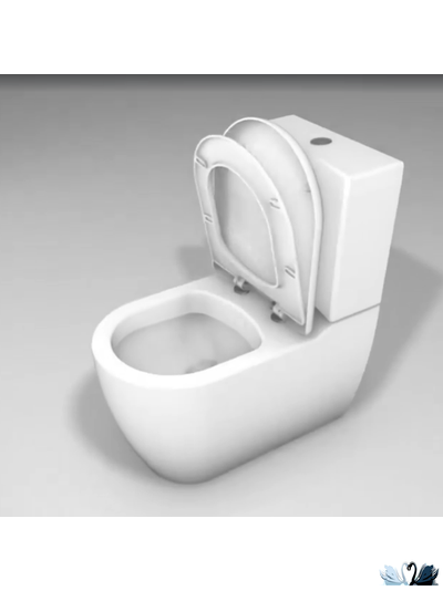 Унитаз Creavit Grande GR360-11CB00E-0000, в комплекте с бачком GR410.000, напольный приставной