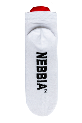 Носки NEBBIA “SMASH IT” ankle length socks 102 Белые