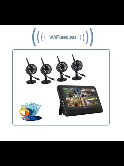 Видеоняня DBPOWER SS Монитор + 4 камеры с DVR