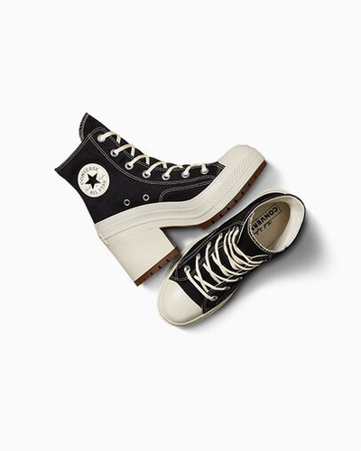 Оригинальный магазин Конверс купить кеды черные Converse Chuck 70 De Luxe Heel на каблуке