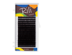 Ресницы коричневые Rili «Choco» - MIX (16 линий)