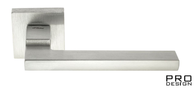 Дверная ручка на квадратном основании Fratelli Cattini "SLIM" 8-CS матовый хром