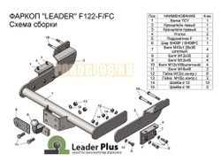 Фаркопы Лидер Плюс для Ford Transit (фургон) 2014-…