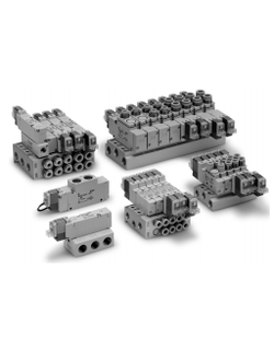 5/2, 5/3 пневмораспределитель с электропневматическим управлением VQZ1000/2000/3000