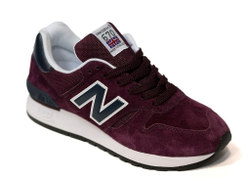 New Balance 670 бордовые с синим