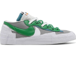 Nike Blazer Low Sacai x Medium Greт Арт 2 фото