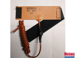 Гибкая нагревающая пластина 60 Вт 24 В (200х60) (терм.1) тз Keenovo