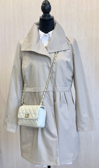 Плащ укороченный с карманами (размер 46)