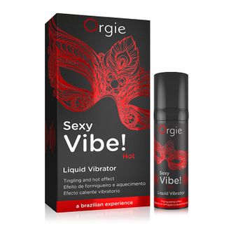 21210 Гель Orgie Sexy Vibe Hot с разогревающим и вибрирующим эффектом, 15 мл (копия)