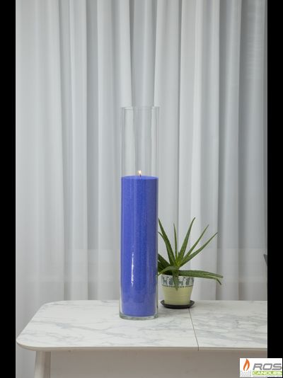 Насыпная свеча "Цилиндр 80 см", фиолетовая "Фиолетовый"