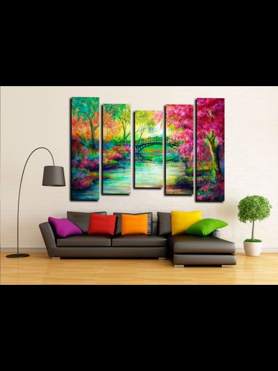 Модульная картина "Сказочный лес"