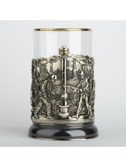 литой подстаканник Нефтедобыча