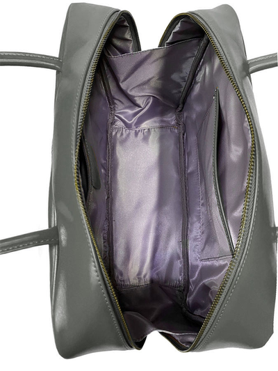 (АРТИКУЛ: 9803/1) СУМКА ЖЕНСКАЯ, НЕБОЛЬШАЯ, НАТУРАЛЬНАЯ ГЛАДКАЯ КОЖА, СЕРАЯ, РУЧКИ ЧЕРЕЗ ПЛЕЧО