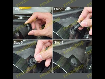 Заклепки автомобильные с набором инструментов для снятия обшивки