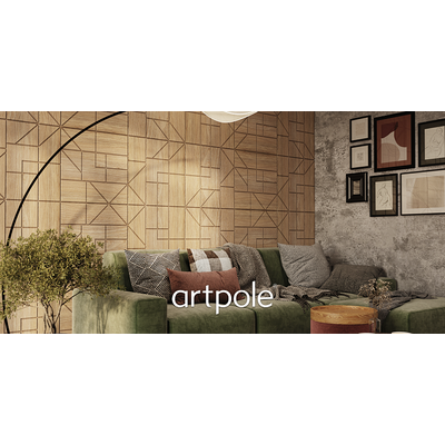 Гипсовая панель SPLIT platinum артикул M-0086-pl