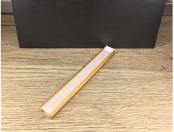 Накладной алюминиевый профиль ЗОЛОТО Анодированный 2000х15.2х6мм (2загл.б/крепежа)