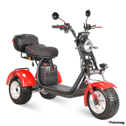 Электроскутер WHITE SIBERIA IKRA 5000W RED трицикл