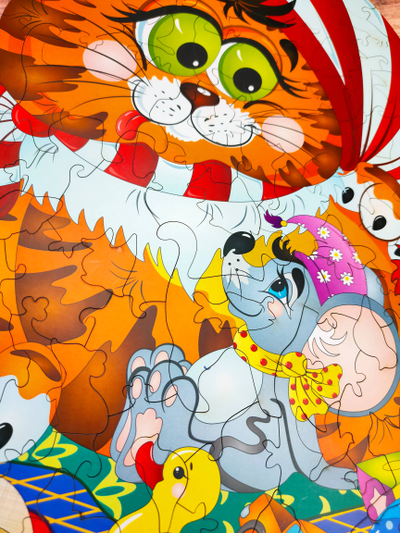 Фигурный пазл MAXI "Котик"