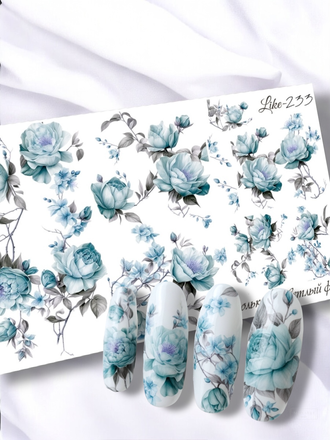 Слайдер-дизайн для ногтей LIKE-233