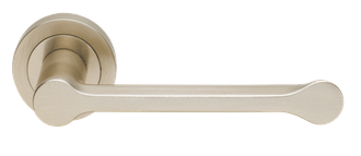 Дверные ручки Morelli Luxury RAIN NIS Цвет - Матовый никель