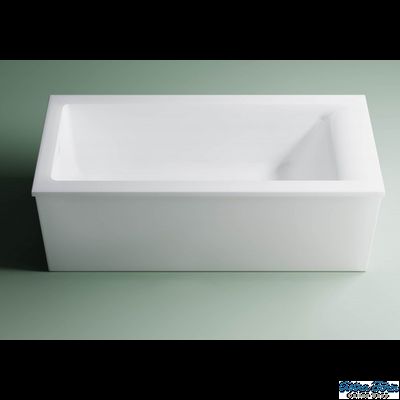 Astra-Form ванна Нейт Solid Surface с щелевым переливом 160/70 см белая матовая