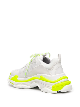 Кроссовки Balenciaga Triple S белые с желтым женские