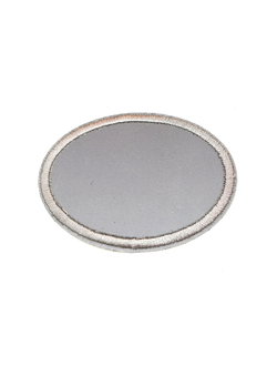 Термоаппликация светоотражающая, овал