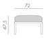 Лаунж-диван двухместный Komodo