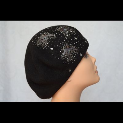 Стильный берет для женщин фетровый Италия Vizio 6429 черный