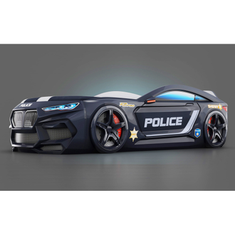 Кровать-машинка 3D "ROM - М" POLICE Multibrand (170х70) + 200 бонусов
