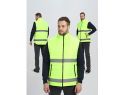 Жилет утепленный сигнальный Ярксион СОП (тк.OxLine,90), лимонный