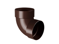 GIZA КОЛЕНО ТРУБЫ ДВУХМУФТОВОЕ 87°, ЦВЕТ КОРИЧНЕВЫЙ