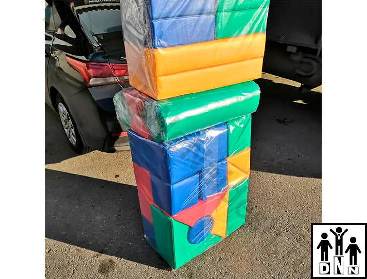 Мягкий модульный Конструктор «Городок» 34 предмета 2