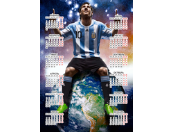 Календарь настенный Лионель Месси, Lionel Messi №2