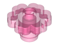 Plant Flower 2 x 2 Rounded - Open Stud, Trans-Dark Pink (4728 / 4142898)
