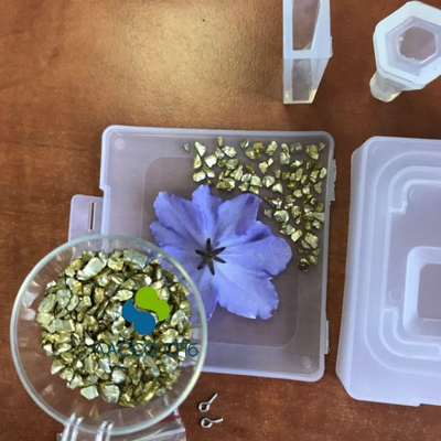 Стеклокрошка декоративная Золотая 3-4 мм 50 г