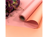Пленка матовая двусторонняя (персиковая/розовая, 60мкм), 58см*10м