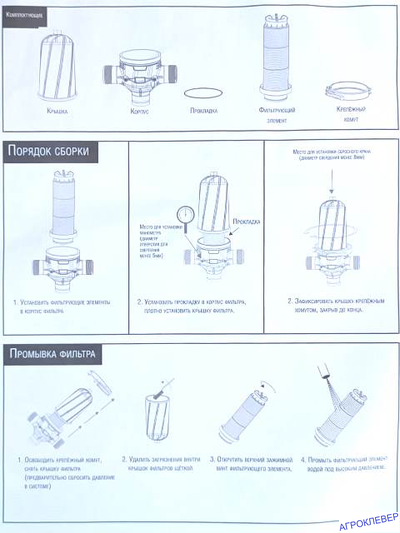 Фильтр 50м.куб/ч (диск) 3"нар х 3"нар, 120mesh