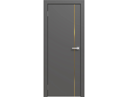 Дверь Межкомнатная - ЭМАЛЬ LINE 01 (Графит)