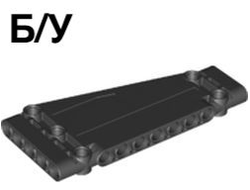 ! Б/У - Technic, Panel Plate 5 x 11 x 1 Tapered, Black (18945 / 6164383) - Б/У