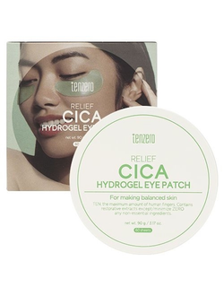 Гидрогелевые патчи с центеллой азиатской Tenzero Relief Cica Hydrogel Eye Patch (60 шт)