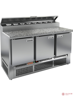 Стол для пиццы HICOLD PZE2-111/GN (1/6H) камень