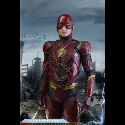 Флэш, Барри Аллен (Эзра Миллер) - КОЛЛЕКЦИОННАЯ ФИГУРКА 1/6 THUNDERBOLT (BY-020) - BY-ART