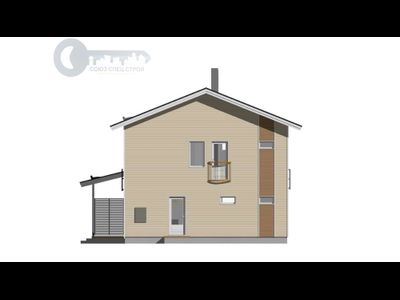ДЖ-20 ЖИЛОЙ ДОМ: ГАБАРИТНЫЕ РАЗМЕРЫ: (12Х8М) 2 ЭТАЖА, ОБЩАЯ ПЛОЩАДЬ: 194М²