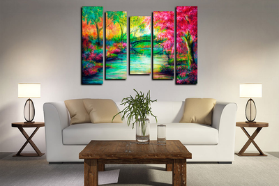 Модульная картина "Сказочный лес"