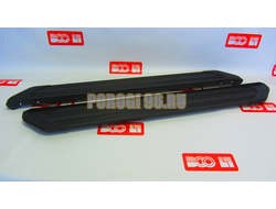 Пороги подножки "Luxe Black" 1700 мм для Mitsubishi OUTLANDER III 2012-