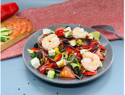 Салат Греческий с креветками