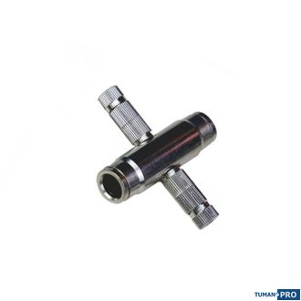 Фитинг Slip-Lock для двух форсунок проходной Ø3/8" (9,52 мм)