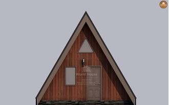 Треугольный дом шалаш 45м2